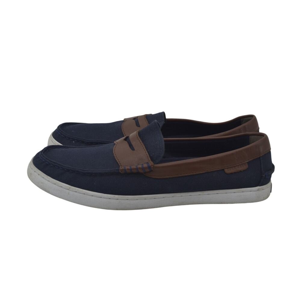 Cole Haan Nantucket Loafer Navy Blue Canvas Sneakers Sz 10M